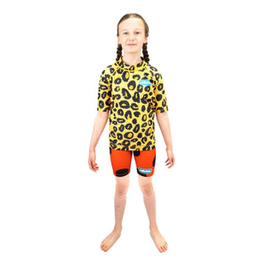 Saltskin Kids Rash Sun Vest - Leopard - Kids UV Rash Vest by Saltskin