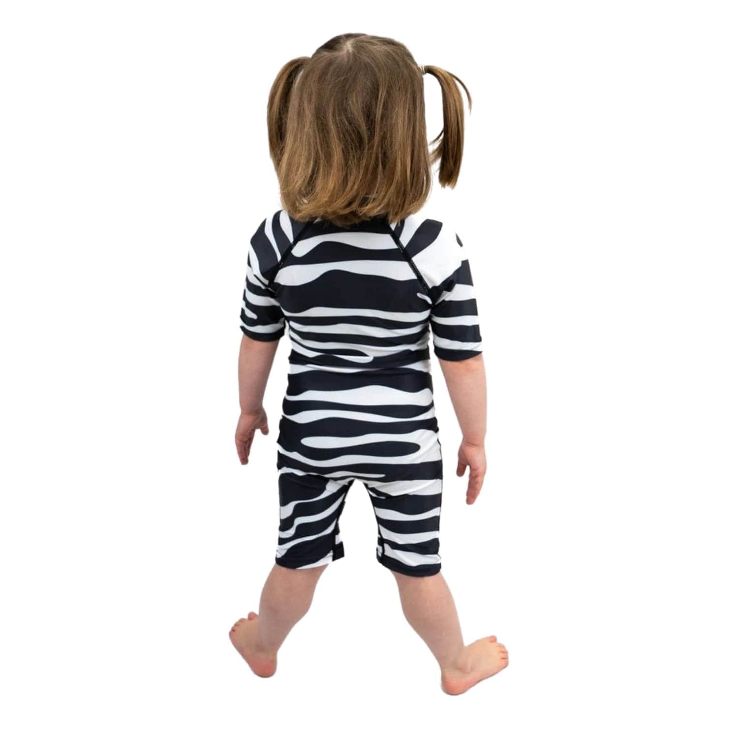 Saltskin Kids UV Shorty Sun Suit - Zebra - Kids UV Rash Vest by Saltskin