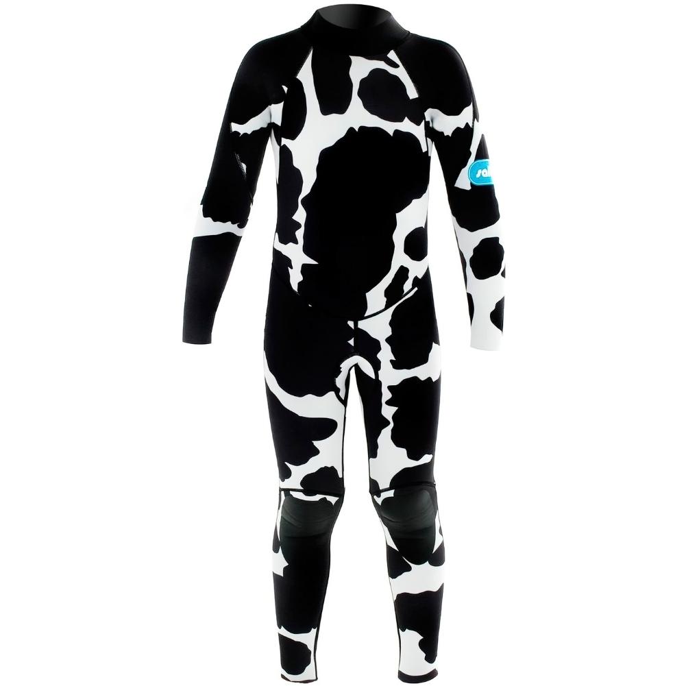 Saltskin Youth Kids Cow 3mm Full Wetsuit - Cow - Kids Full Length Wetsuit by Saltskin