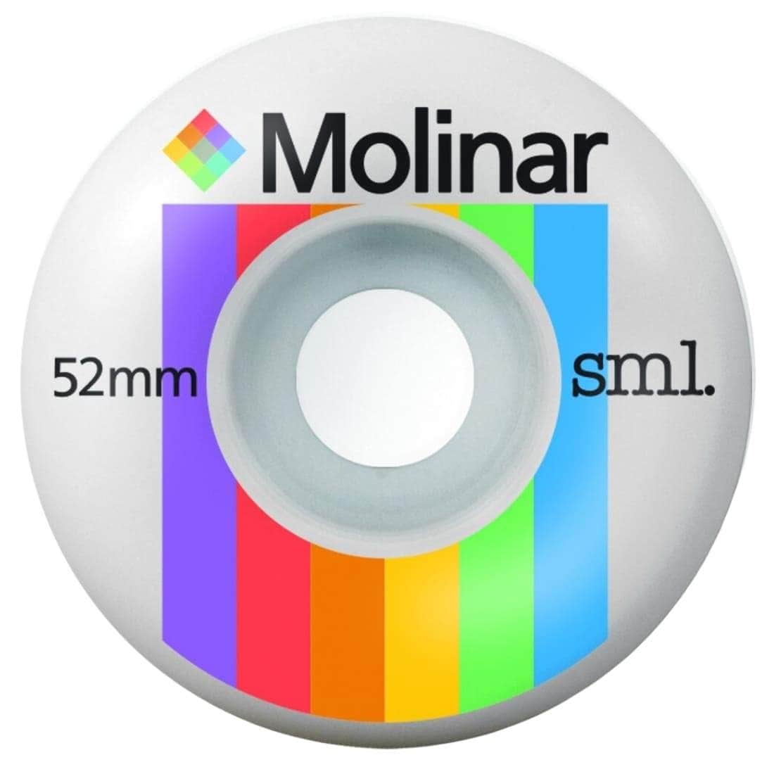 Sml Wheels Raymond Molinar Polaroids Og Wide Skate Wheels - White - Skateboard Wheels by SML Wheels 52mm