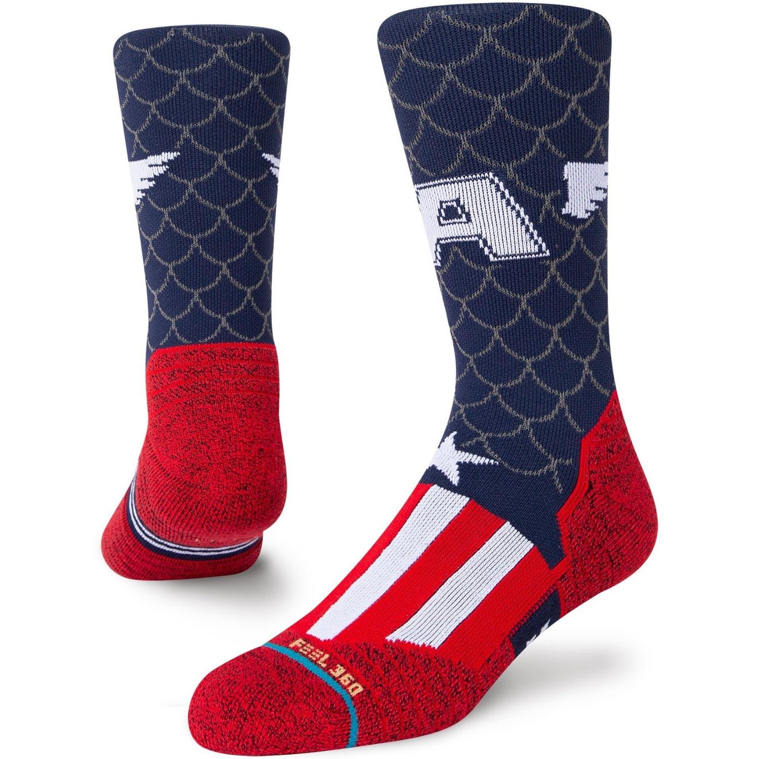 Stance Captain Crew Performance Socks - Navy - Unisex Running/Training Socks by Stance