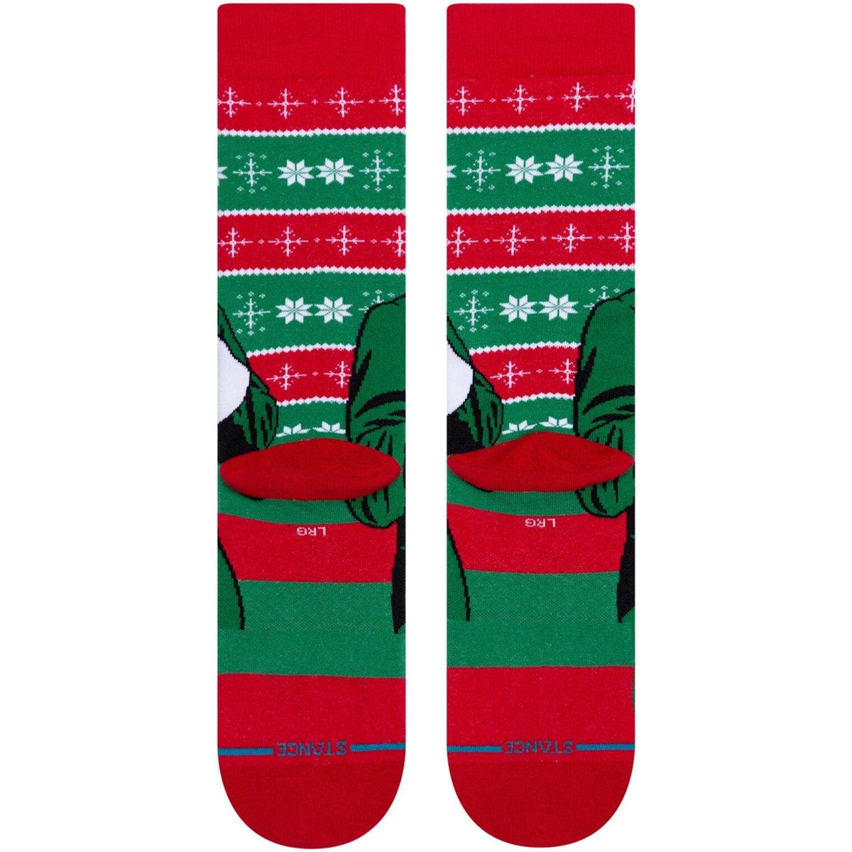 Stance x Elf Cold Outside Socks - Red - Mens Crew Length Socks by Stance