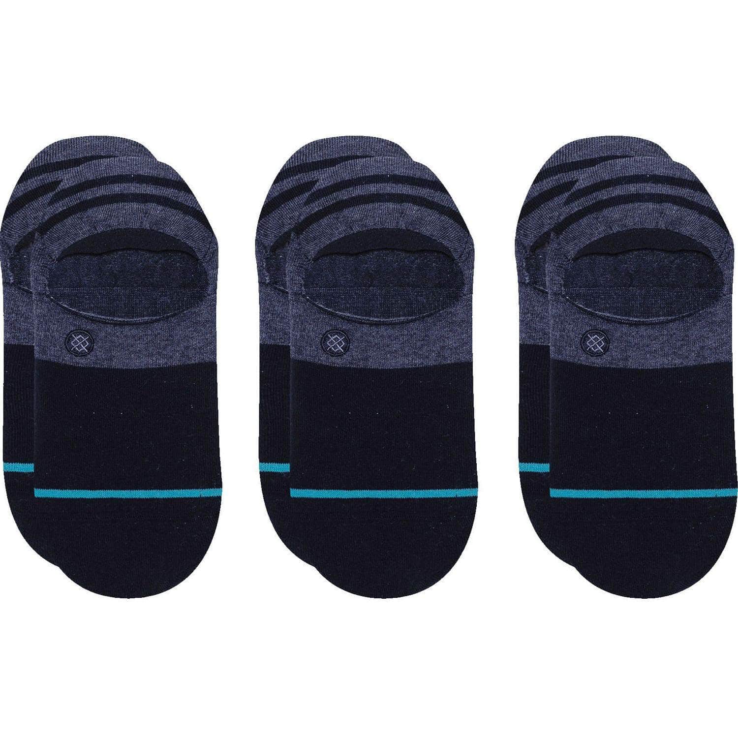 Stance Gamut 2 3 Pack No Show Invisible Socks - Navy - Mens Invisible/No Show Socks by Stance L (UK8-12.5)
