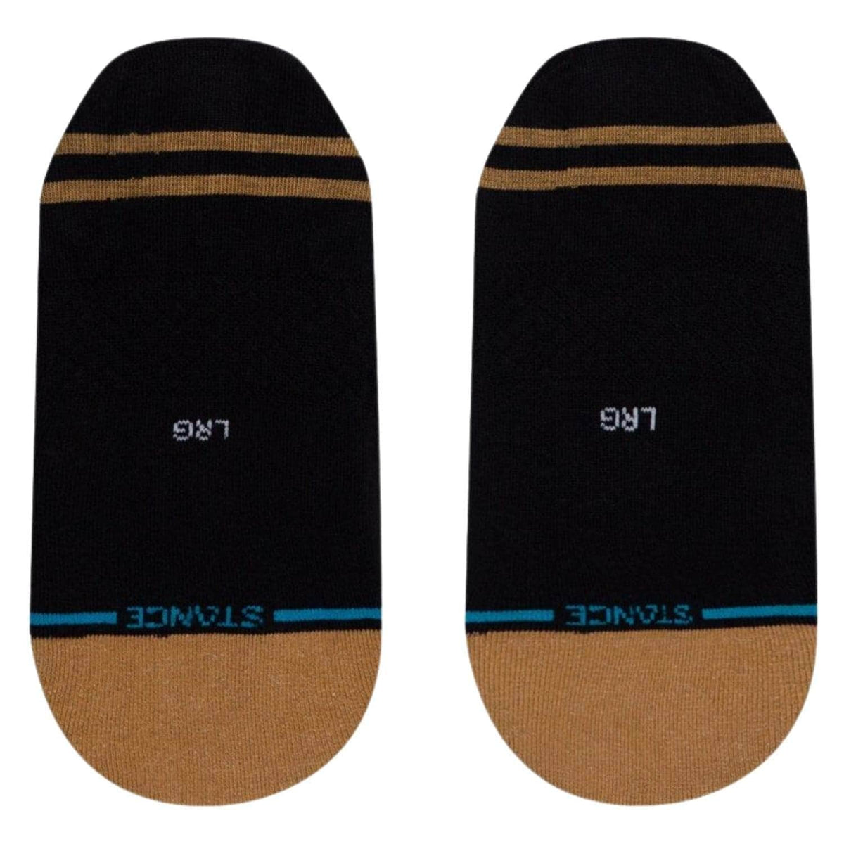 Stance Gamut 2 Invisible Socks - Black/Brown - Mens Invisible/No Show Socks by Stance