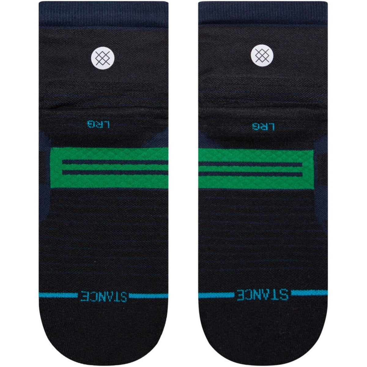 Stance Grip Quarter Performance Socks - Navy - Unisex Running/Training Socks by Stance