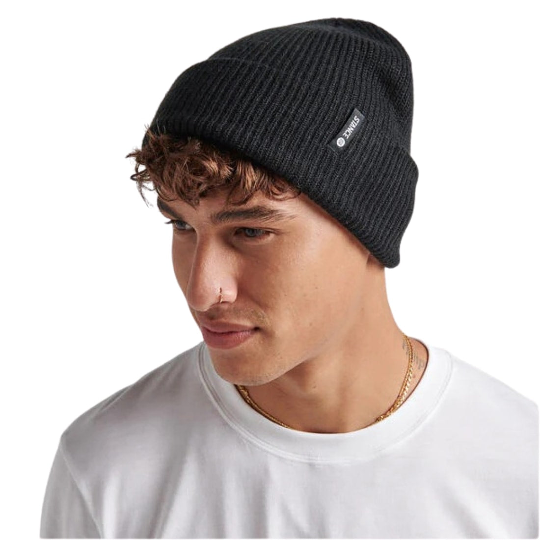 Stance Icon 2 Beanie - Black - Fold Beanie by Stance