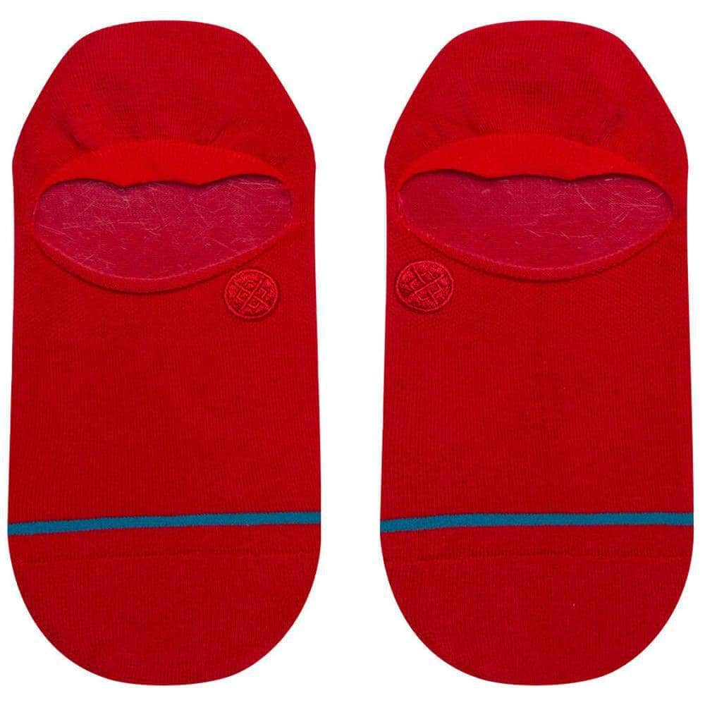 Stance Icon No Show Invisible Socks - Red - Unisex Invisible/No Show Socks by Stance L (UK8-12.5)
