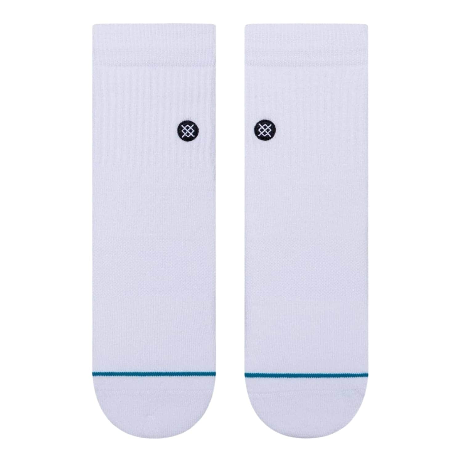 Stance Icon Quarter Socks White - Mens Crew Length Socks by Stance