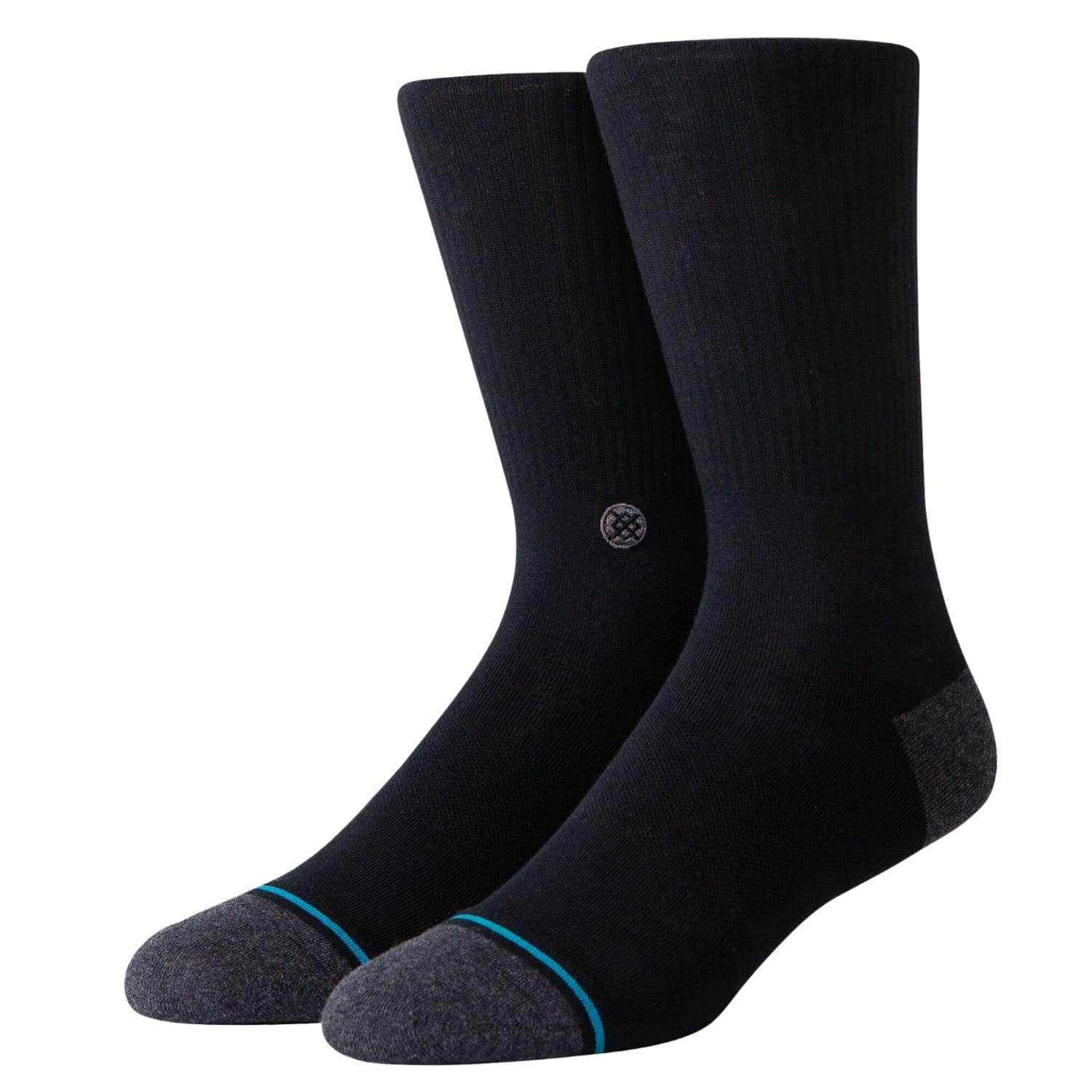 Stance Icon ST Socks Black - Mens Crew Length Socks by Stance