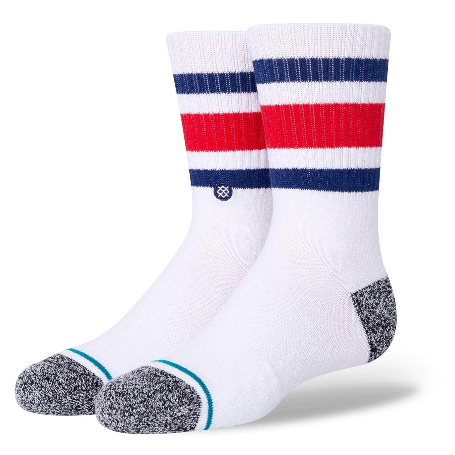 Stance Kids Boyd Staple Socks - White/Blue