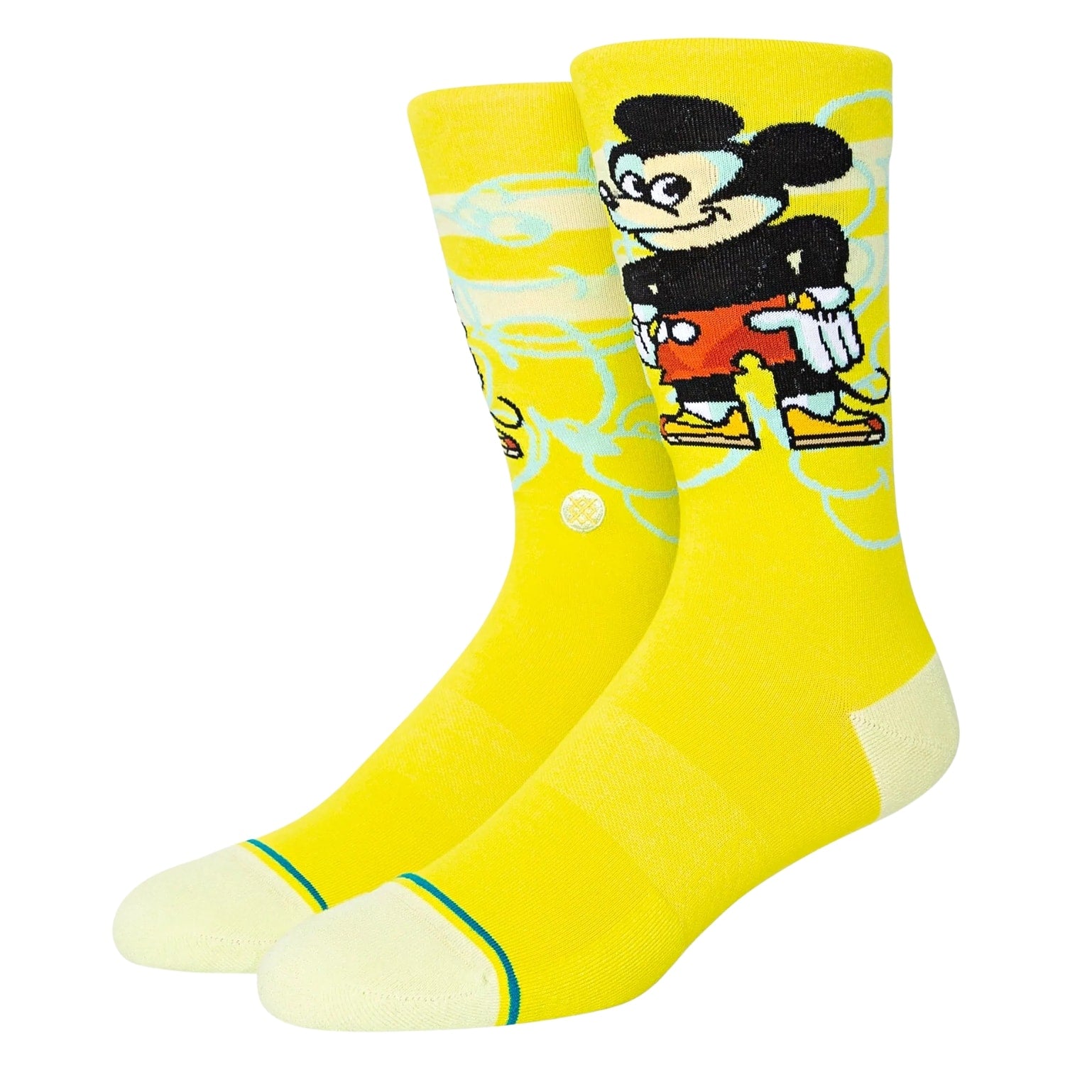 Stance Mickey Dillon Froelich Socks - Lime - Unisex Crew Length Socks by Stance L (UK8-12.5)