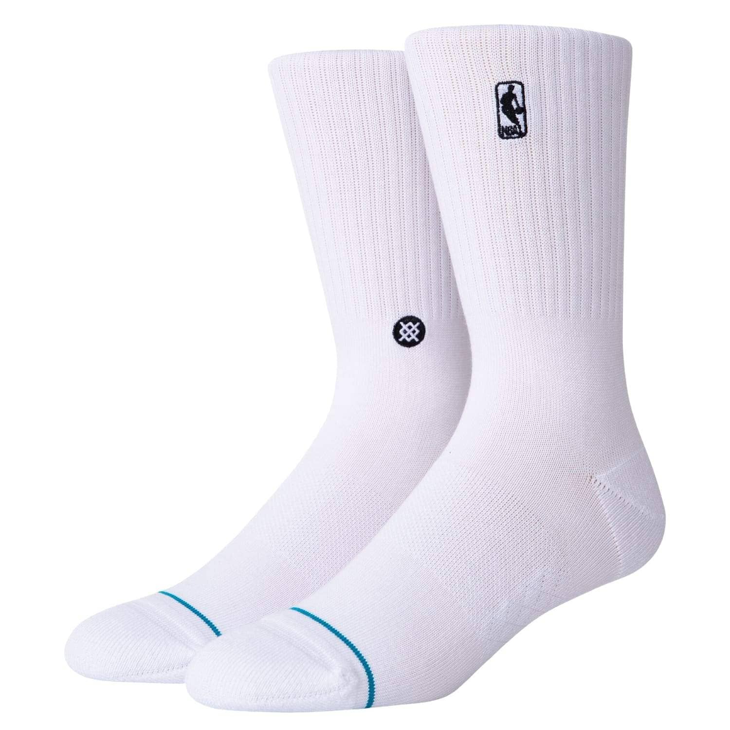 Stance NBA Logoman ST Socks White Mens Crew Length Socks by Stance
