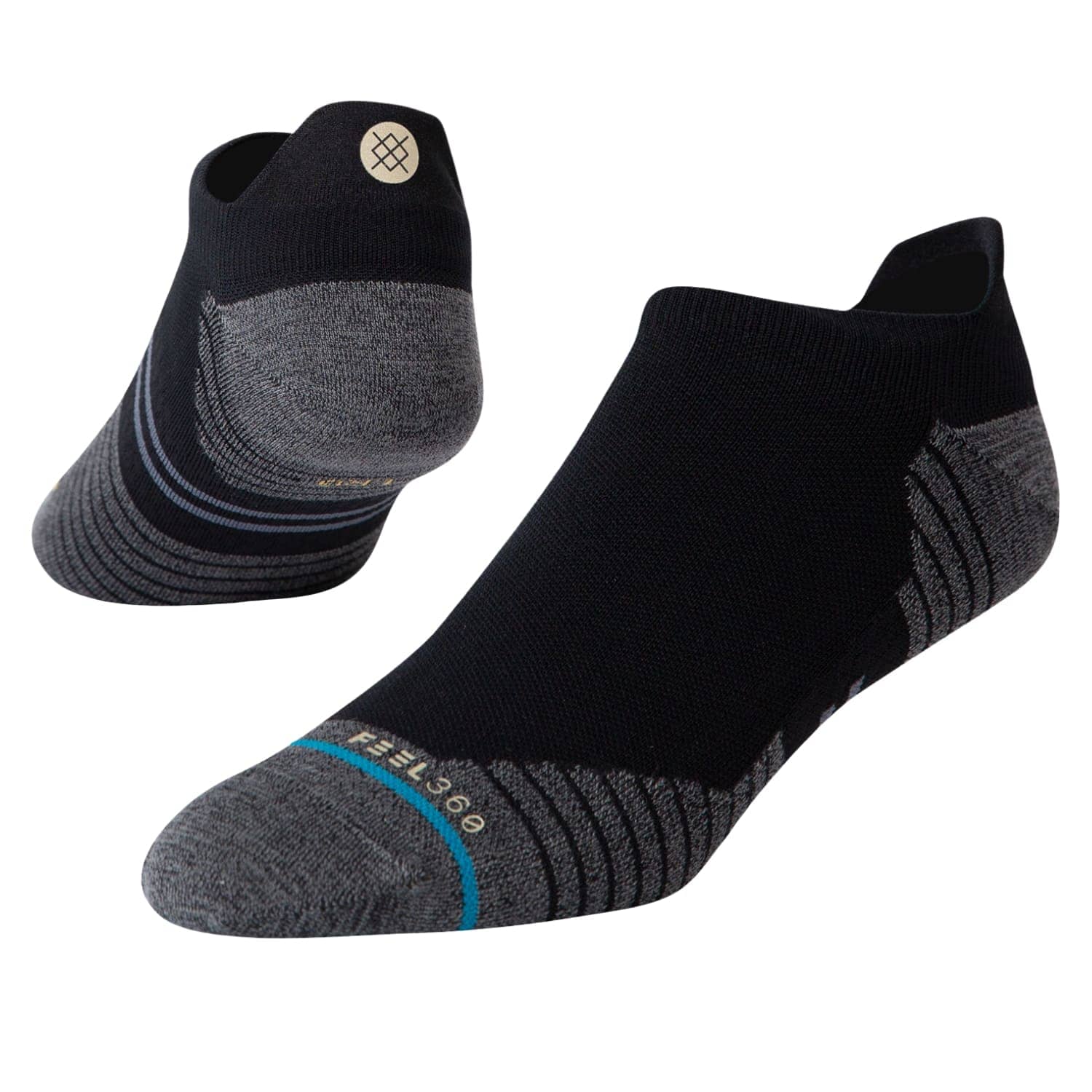 Stance Run Light Tab Socks Black Mens Running/Training Socks by Stance