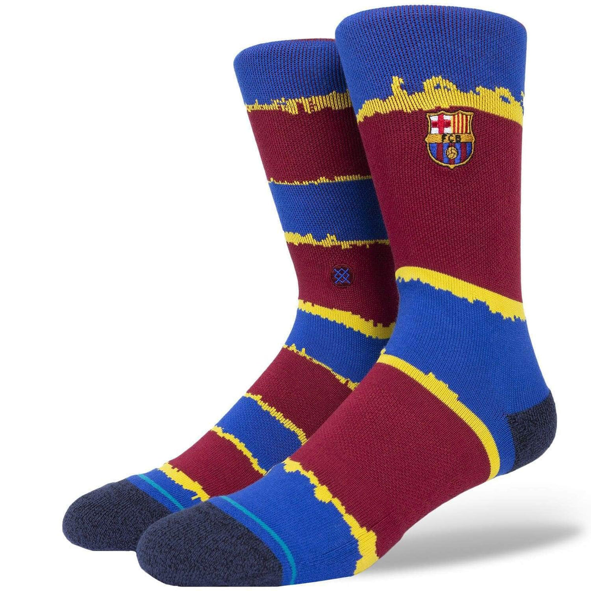 Stance X FC Barcelona FCB Stripe Socks - Maroon