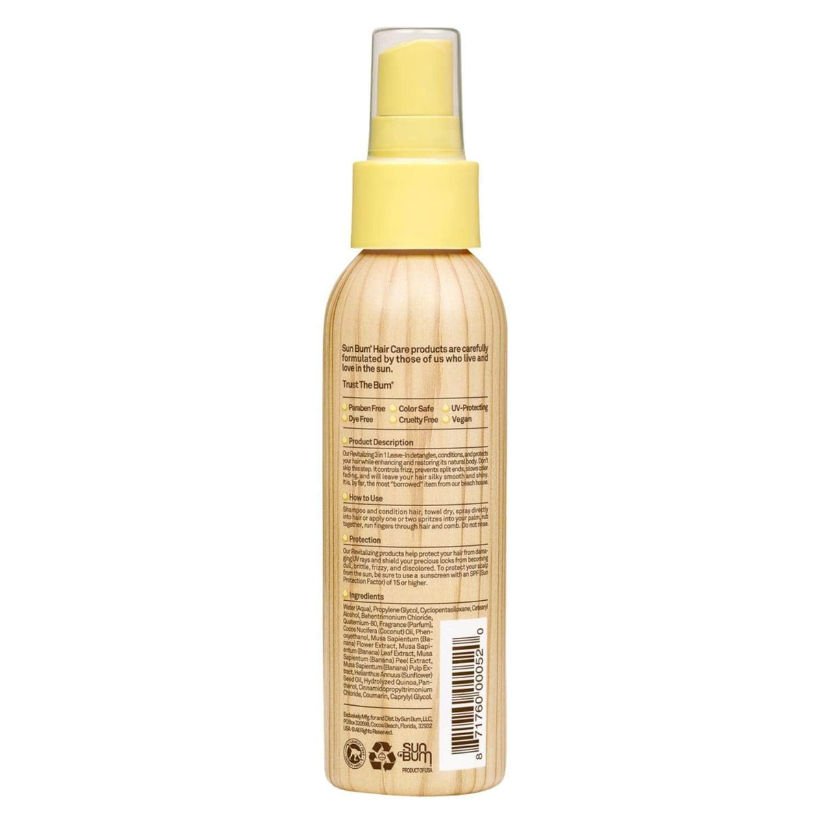 Sun Bum 3 In 1 Leave In Conditioner 118ml - Hair Shampoo/Conditioner by Sun Bum 118ml