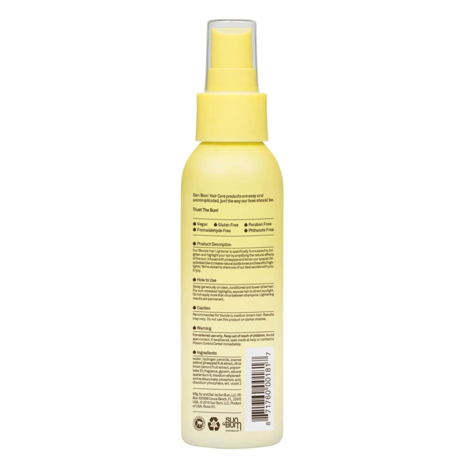 Sun Bum Blonde Hair Lightener 118ml - Hair Treatment by Sun Bum 118ml