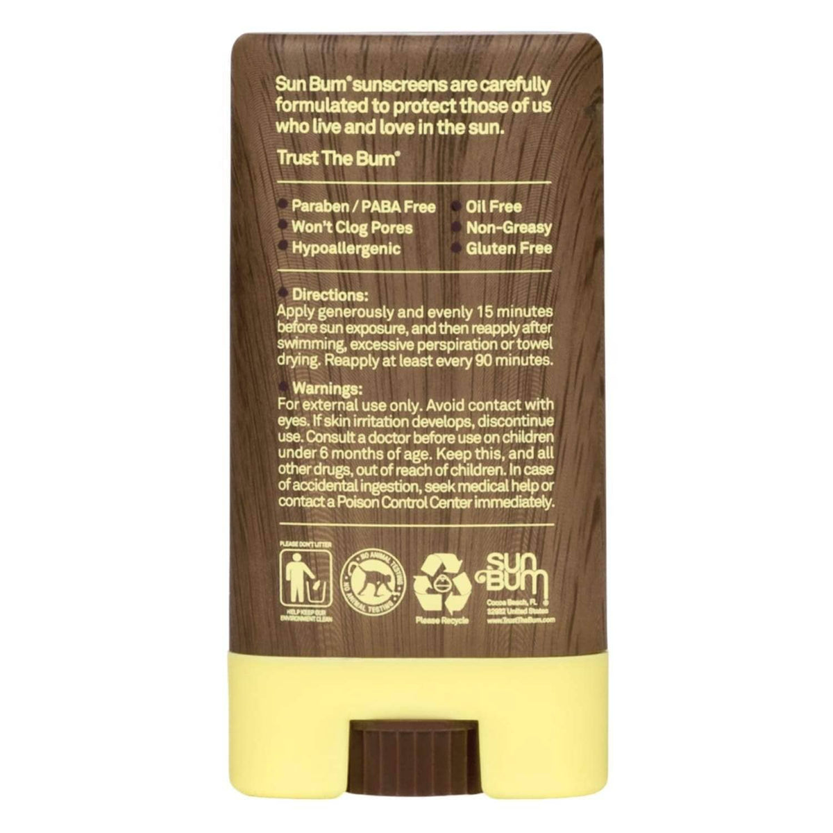 Sun Bum SPF 30 Sunscreen Face Stick - 13g - Sun Cream by Sun Bum 13g