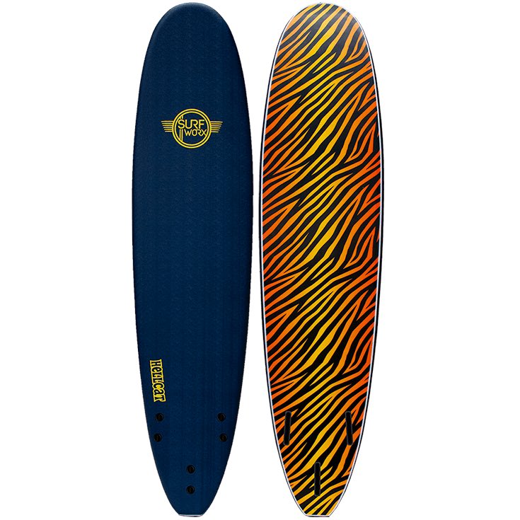 Surfworx Hellcat 8Ft Mini Mal Soft Surfboard - Mid Blue - Softboard by Surfworx 8ft 0