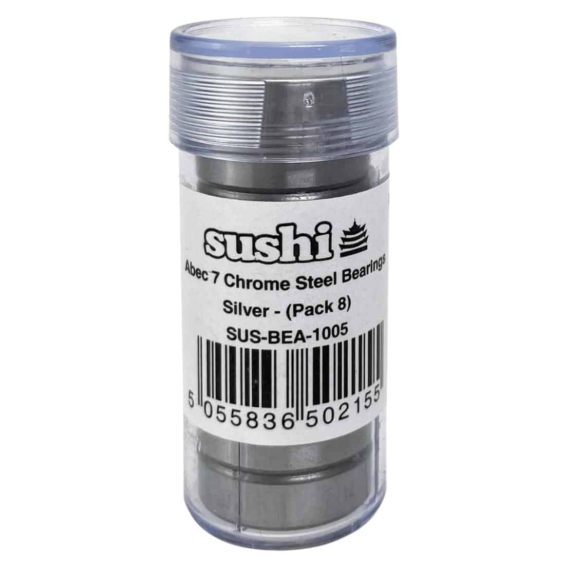 Sushi Abec 7 Chrome Steel Bearings - Silver