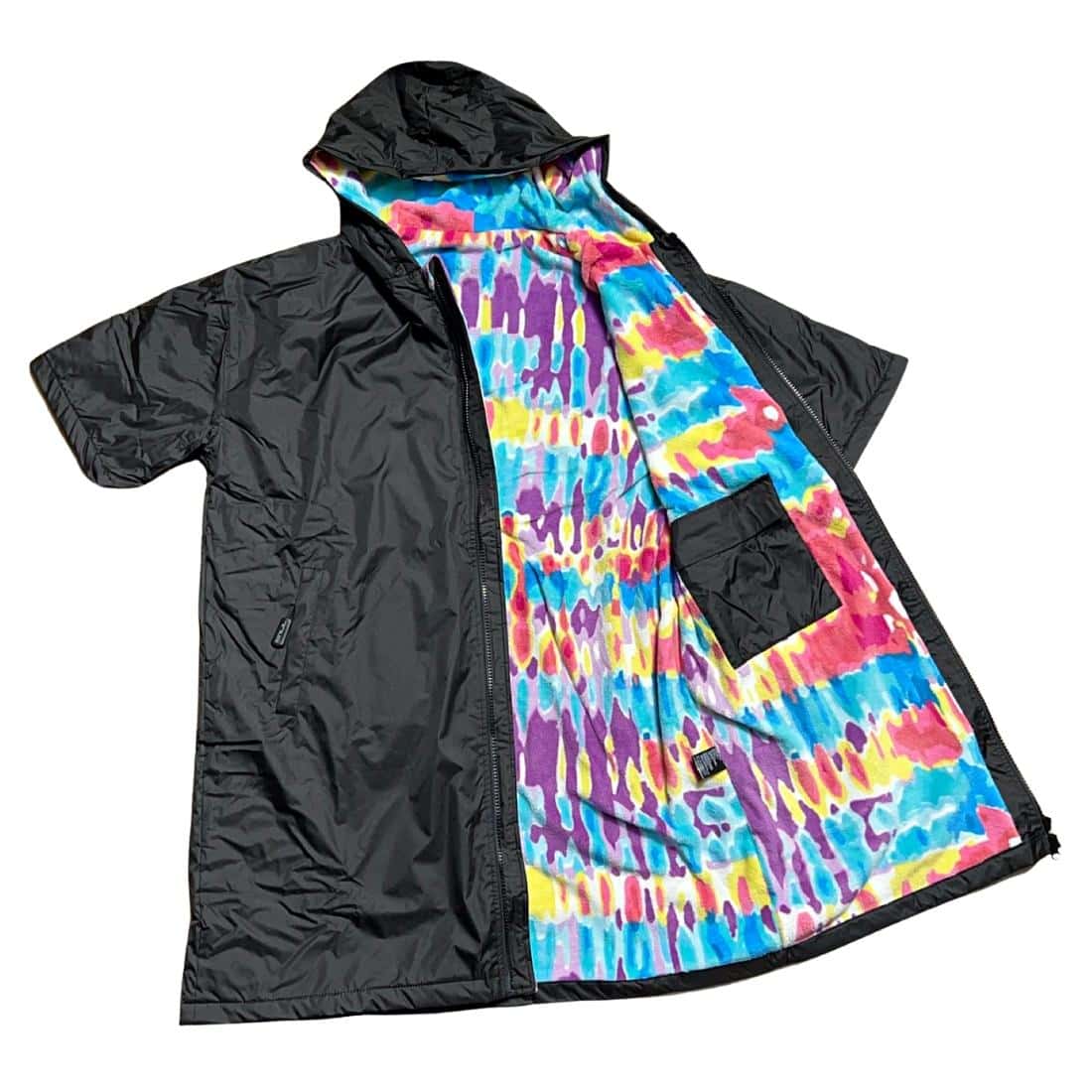 TLS Tools Adults Water Protection Micro Poncho Beach Robe - Acid - Changing Robe Poncho Towel by TLS Tools Adult