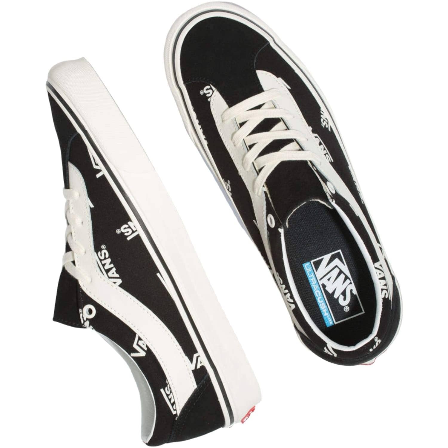 Vans Bold NI Skate Shoes (Vans Block) - Black/Marshmallow Mens Skate Shoes by Vans