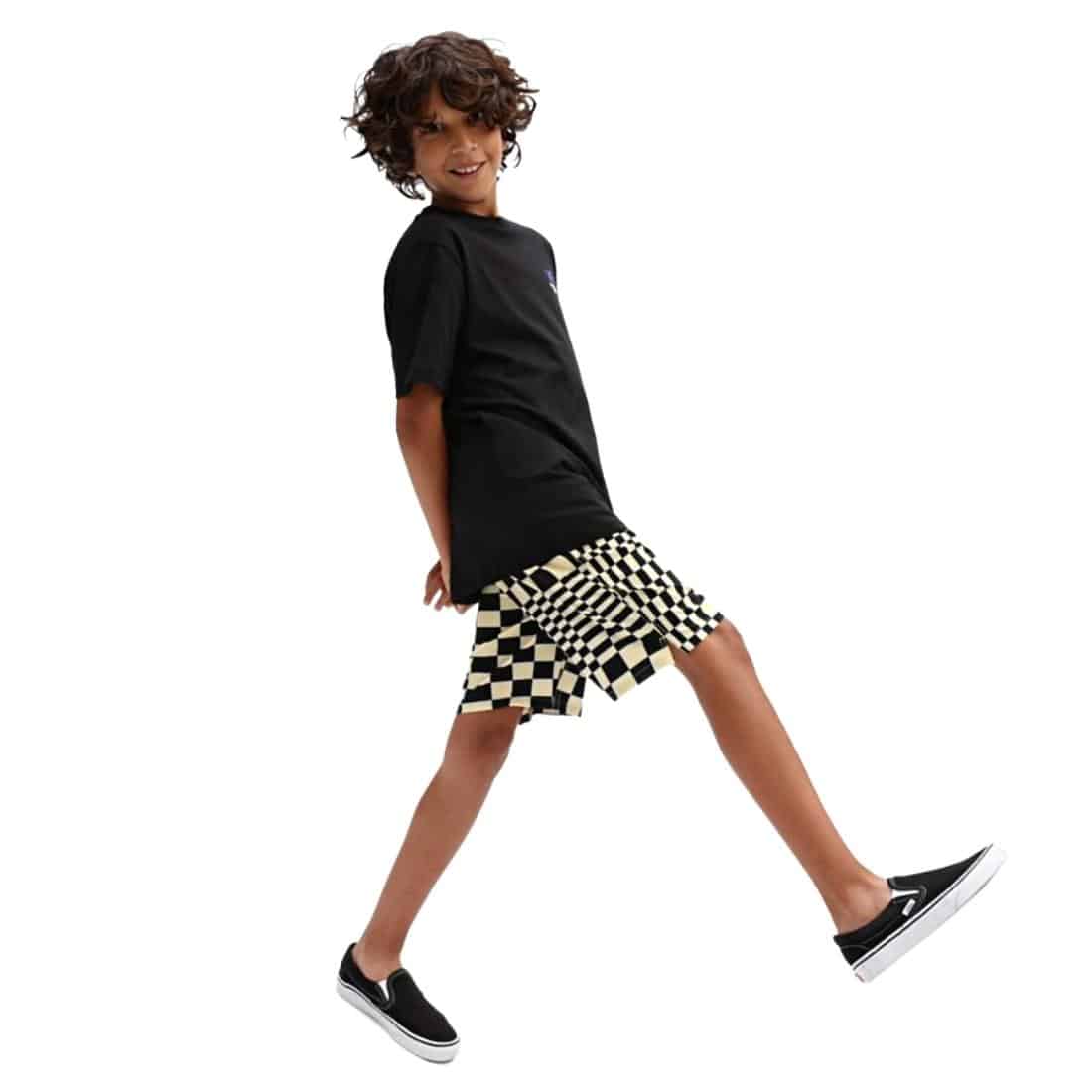 Vans Boys Skewed Checkerboard Boardshorts - Pale Banana - Boys Boardshorts by Vans