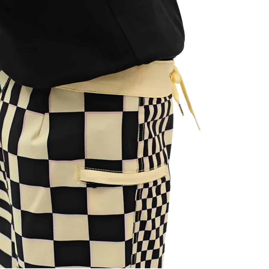 Vans Checkerboard Track Pants Women's Small Black S White Button Sides New  | eBay