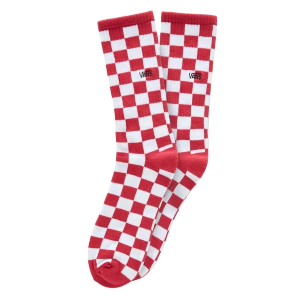 Vans Checkerboard Crew Socks - Red/White
