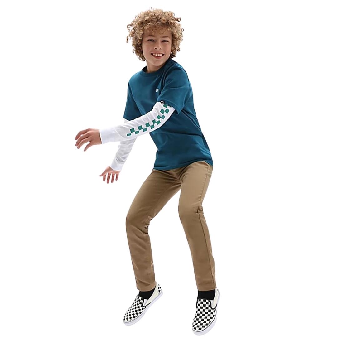 Vans Kids Authentic Chino Trousers - Dirt Brown - Boys Chino Pants/Trousers by Vans