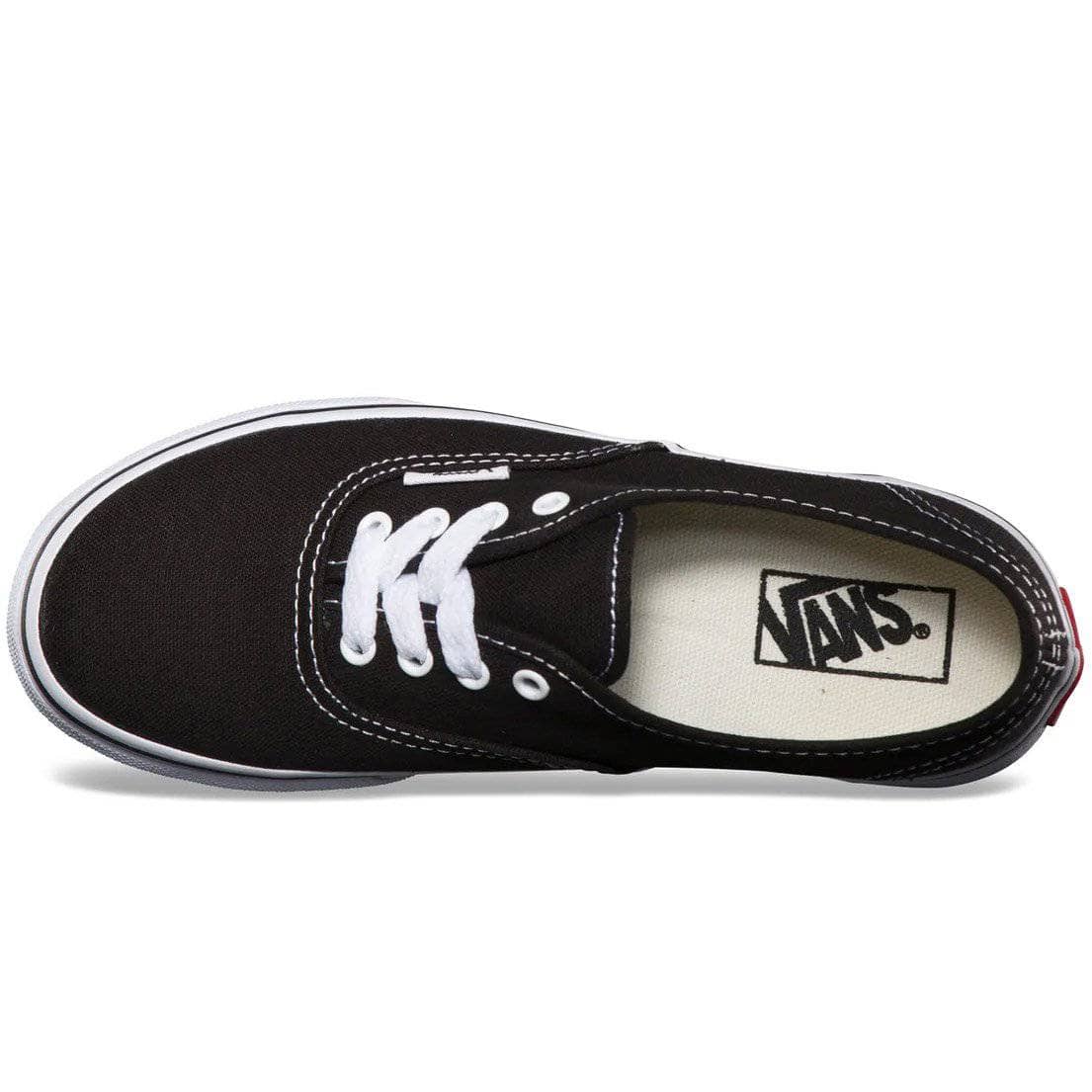 Vans Kids Authentic Skate Shoes Black True White