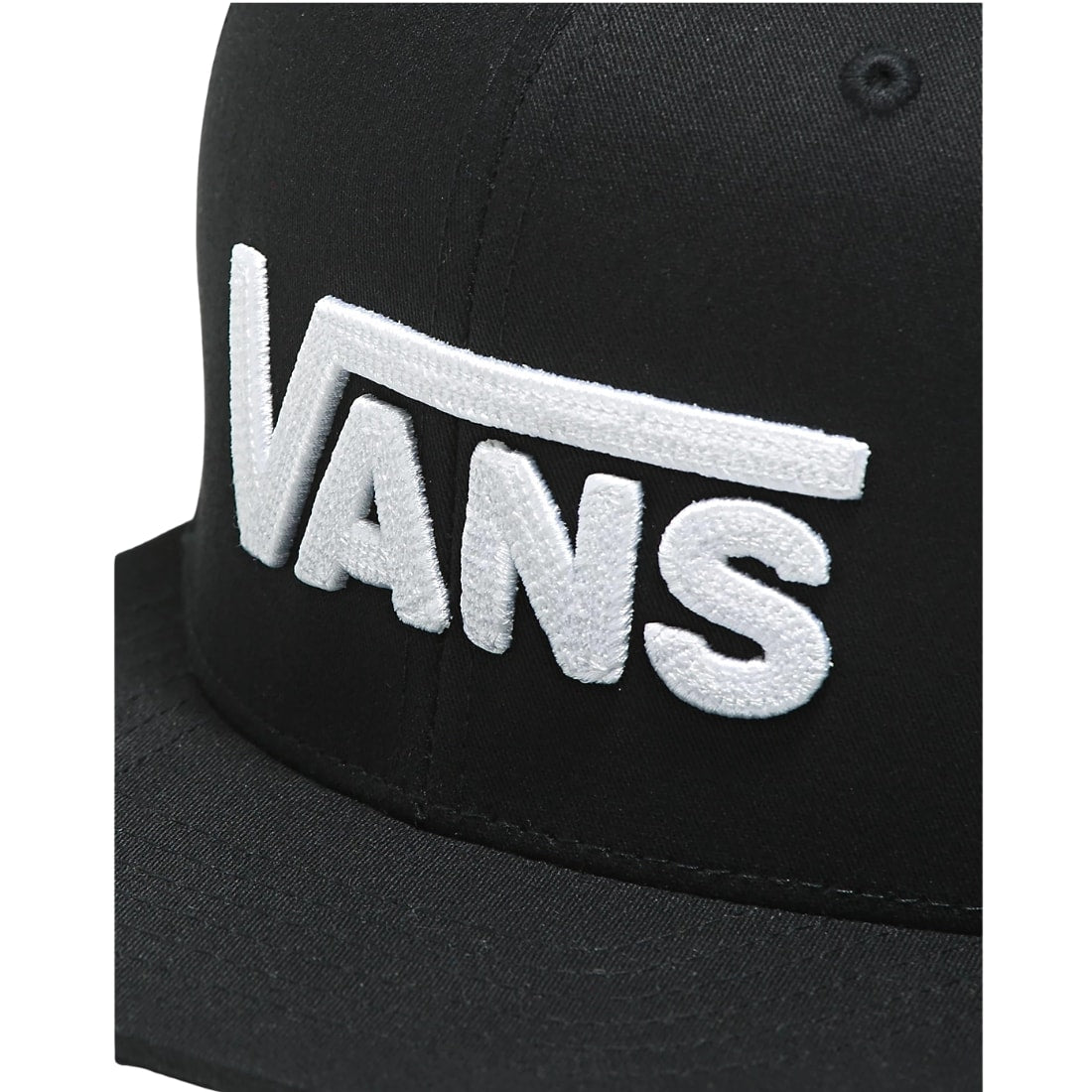 Vans Kids Drop V II Snapback Cap - Black/White - Boys Snapback Cap by Vans One Size