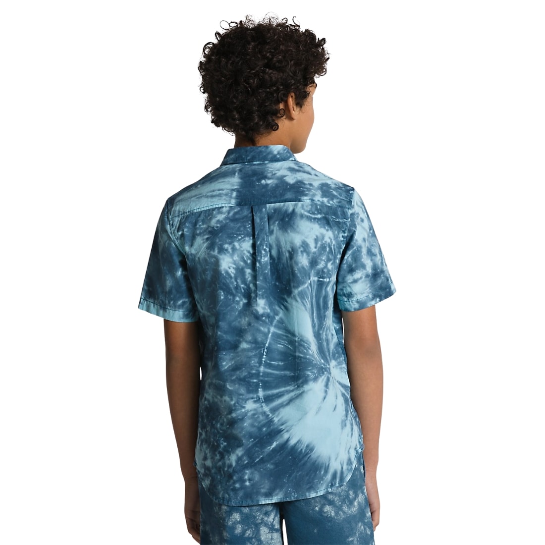 Vans Kids Viewside Woven Boys Short Sleeve Shirt - Teal - Mens Casual Shirt by Vans
