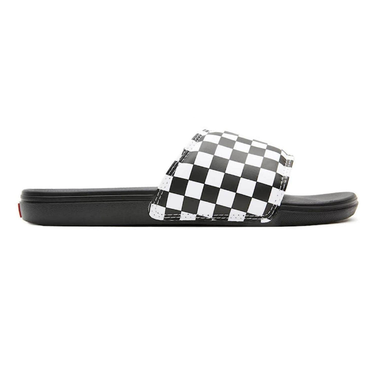Vans La Costa Slide-On Sandals - (Checkerboard) True White/Black - Mens Flip Flops by Vans