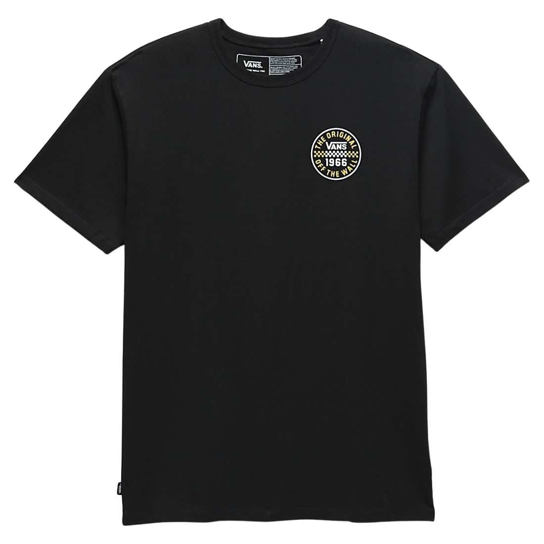 Vans Off The Wall Checker Circle T-Shirt - Black - Mens Graphic T-Shirt by Vans
