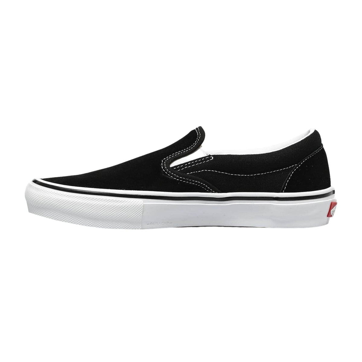 Vans Skate Slip On Skate Shoes - Black/White - Mens Slip On Trainers by Vans