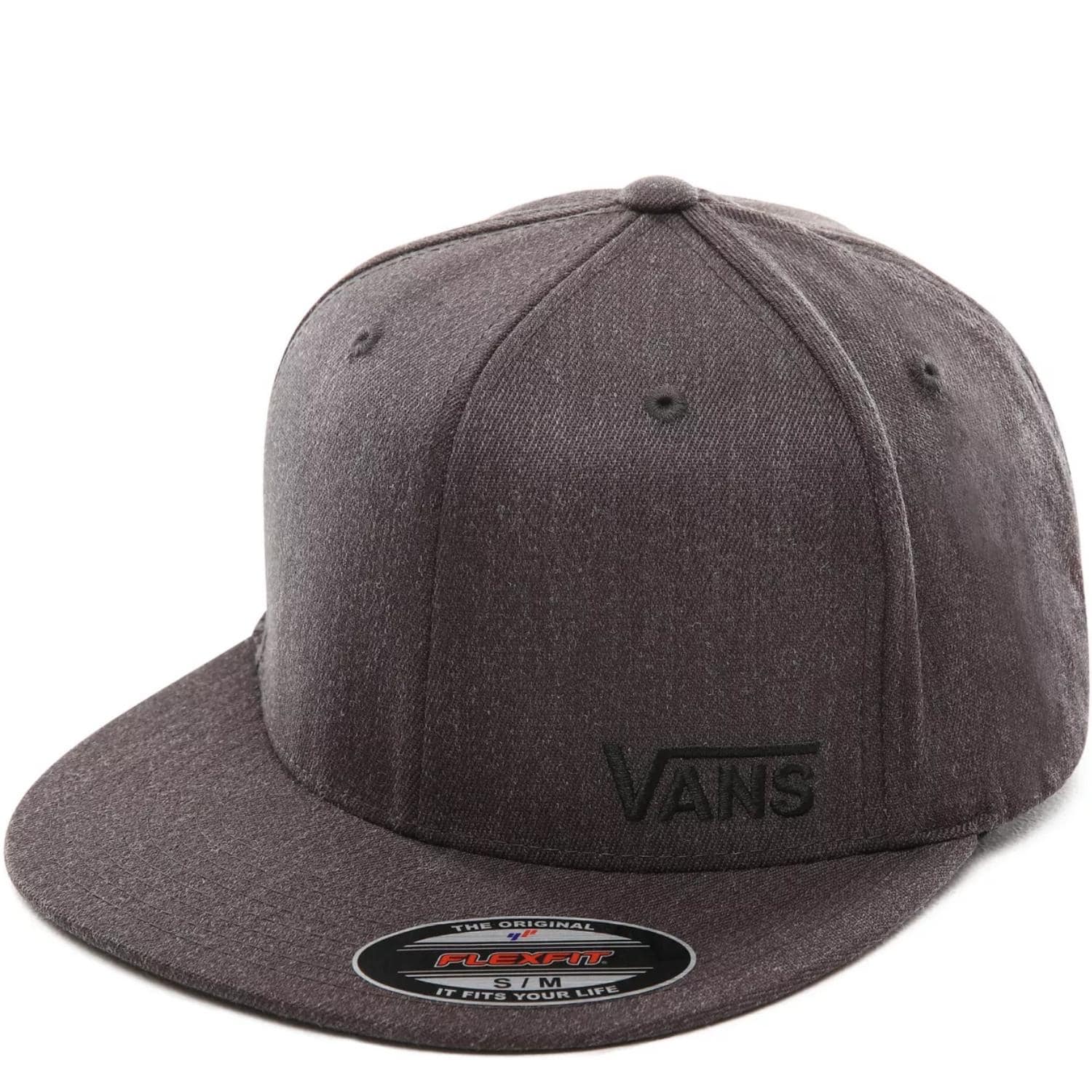 Vans Splitz Flexfit Baseball Cap - Charcoal Heather - Baseball Cap by Vans