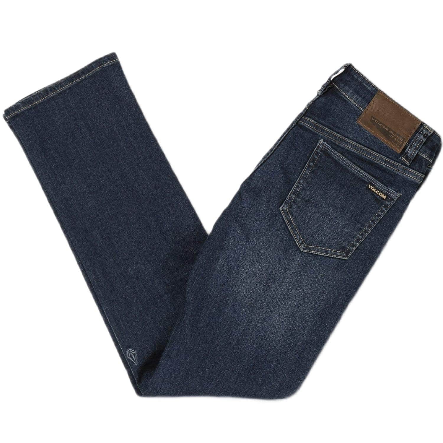 Volcom Youth Boys Vorta Denim Jeans - Atlantic - Boys Slim/Skinny Denim Jeans by Volcom