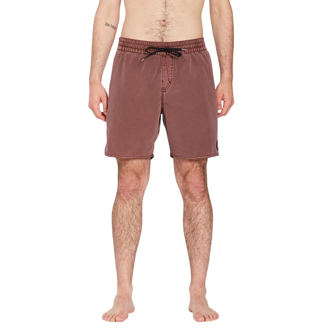 Volcom Center Trunk 17" Shorts - Bordeaux Brown - Mens Walk Shorts by Volcom