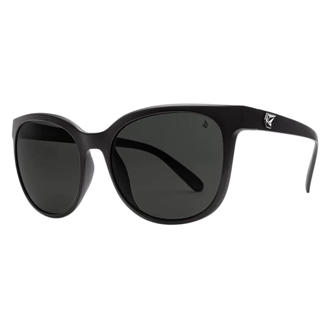 Volcom Garden Polarised Sunglasses - Matte Black/Gray Polar - Round Sunglasses by Volcom