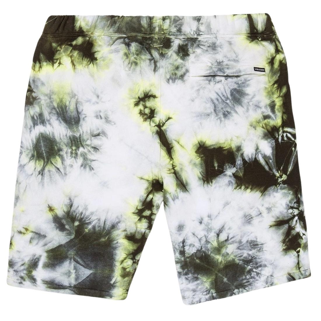 Volcom Iconic Stone Plus Fleece Short - Lime Tie Dye - Mens Gym Shorts by Volcom