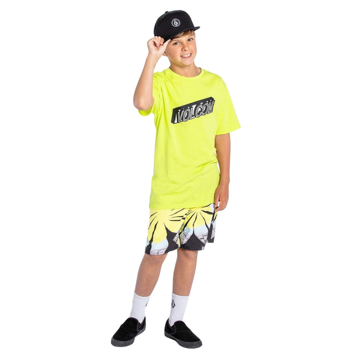 Volcom Kids Lexip Boys T-Shirt - Limeade