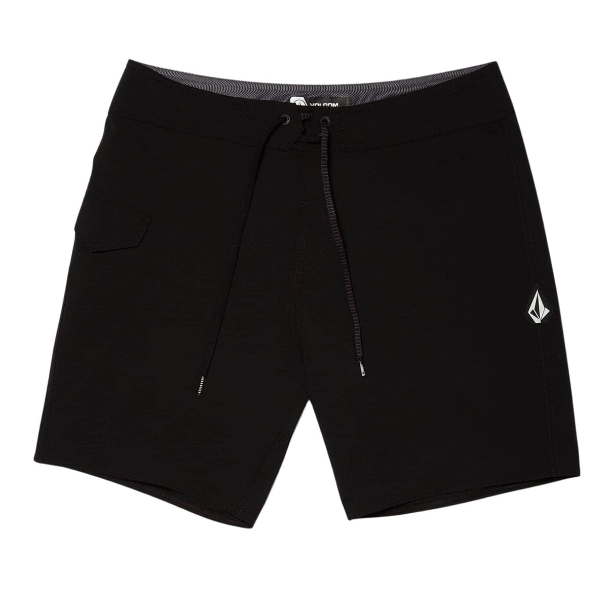 Volcom Lido Solid Mod 18 Boardshorts - Black - Mens Boardshorts by Volcom