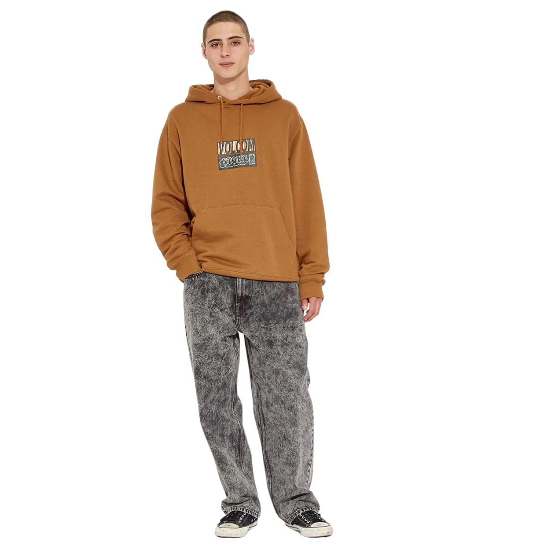 Volcom Puffstone Pullover Hoodie - Rubber - Mens Pullover Hoodie by Volcom