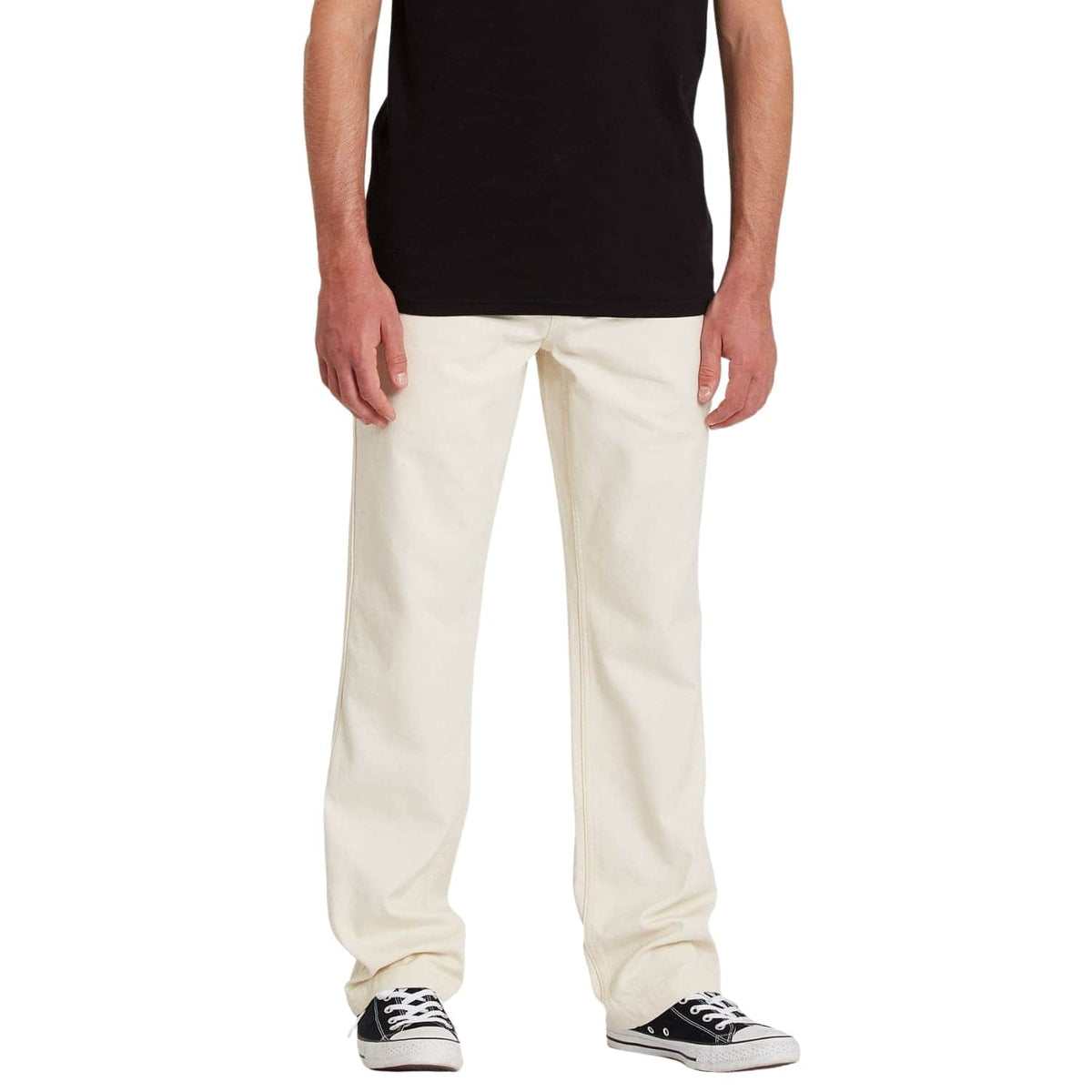Volcom Rainer EW Twill Pants/Trousers - Whitecap Grey - Mens Relaxed/Loose Denim Jeans by Volcom