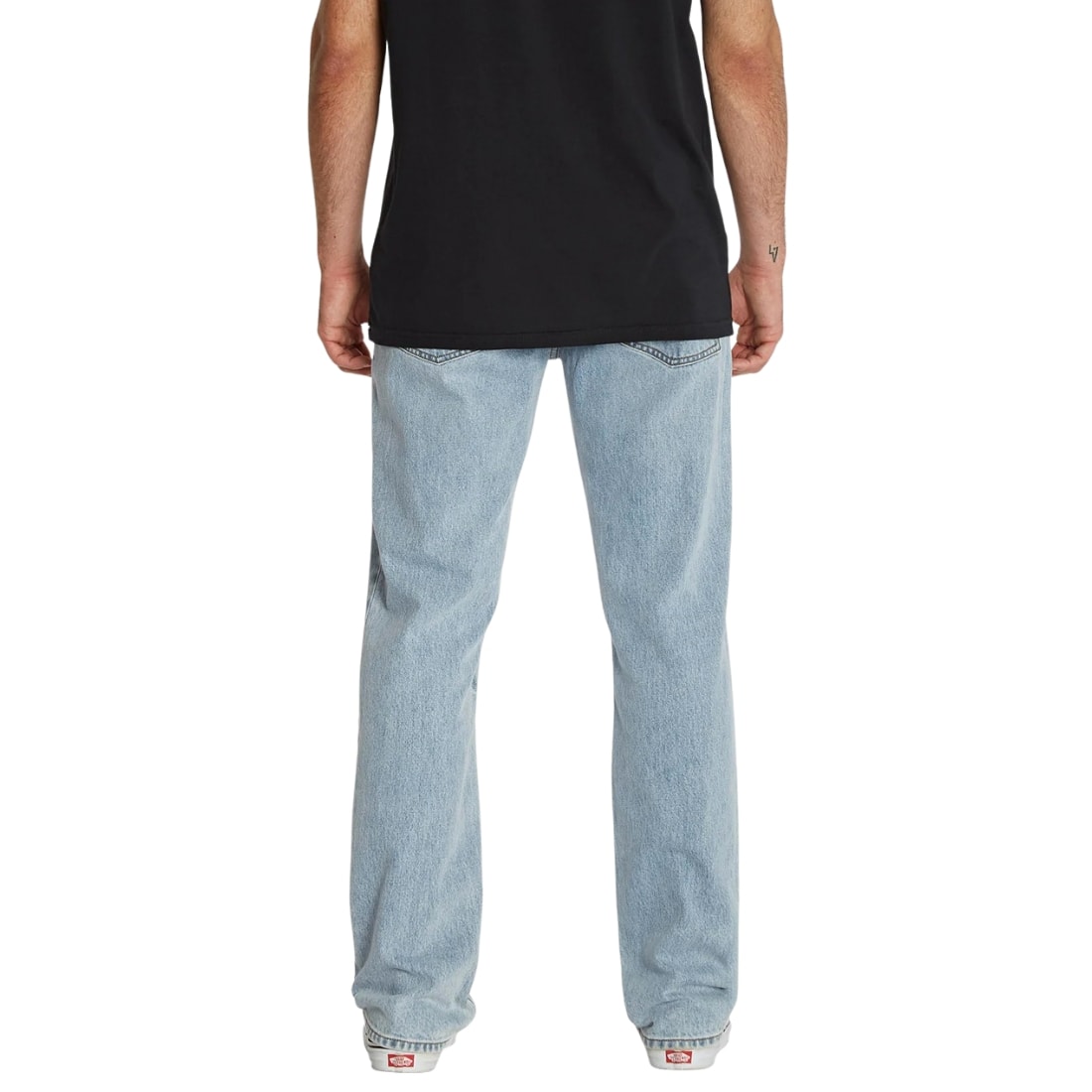 Volcom Solver Denim - Heavy Worn Faded - Mens Regular/Straight Denim Jeans by Volcom