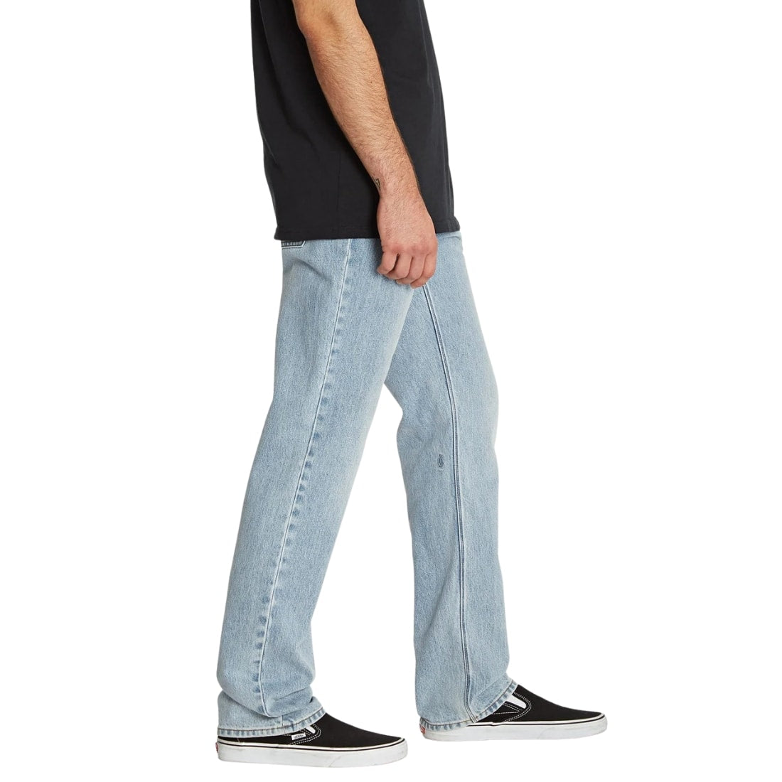 Volcom Solver Denim - Heavy Worn Faded - Mens Regular/Straight Denim Jeans by Volcom