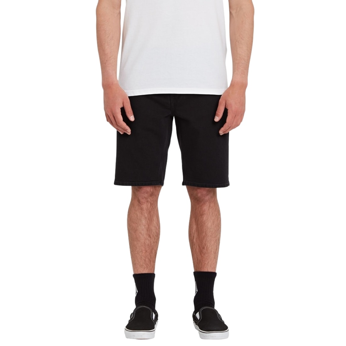 Volcom Solver Denim Shorts - Blackout - Mens Denim Shorts by Volcom