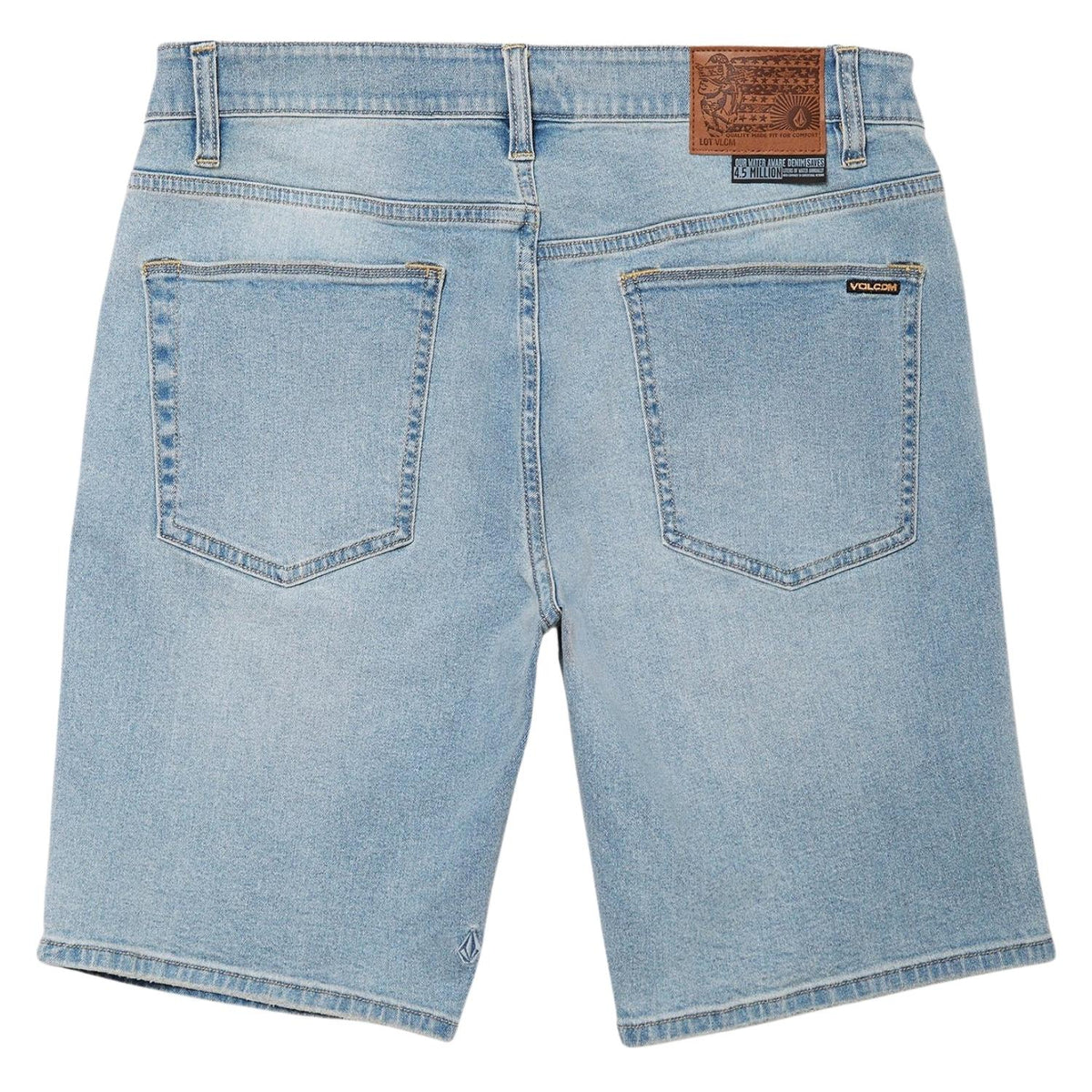 Volcom Solver Denim Shorts - Worker Indigo Vintage - Mens Denim Shorts by Volcom