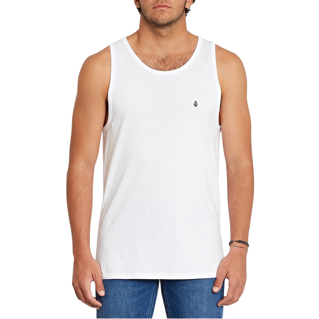 Volcom Stone Blanks Tank Top Vest - White - Mens Surf Brand Vest/Tank Top by Volcom