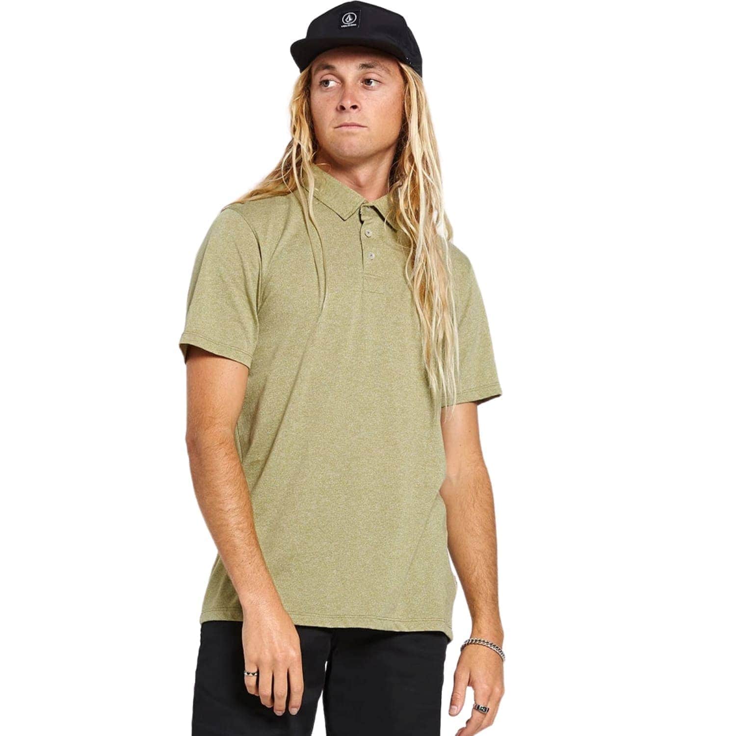 Volcom Wowzer Polo Shirt Moss Stone - Mens Polo Shirt by Volcom